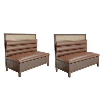 Banc rembourré en similicuir
