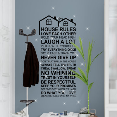 Text & Numbers Wall Decal