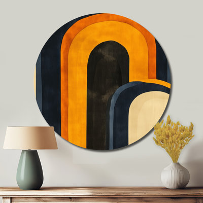 Livingon - Abstract Round Metal Wall Decor