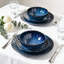 ALOFMO Flower Petal 12 Piece Stoneware Dinnerware Set, Service for 4