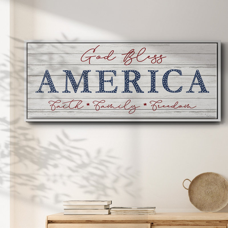 God Bless America- Framed Canvas
