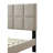 Gray Fabric Twin Sized Bed - Charging Headboard In A Squares Box &