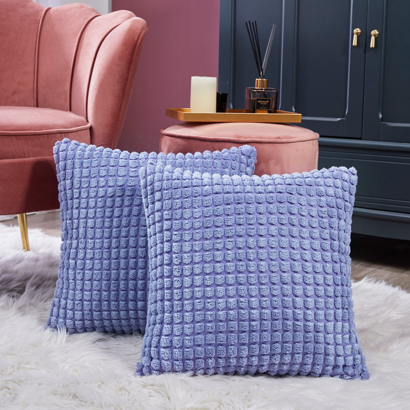 Housse de coussin, Lavande, H 20 po x l 20 po