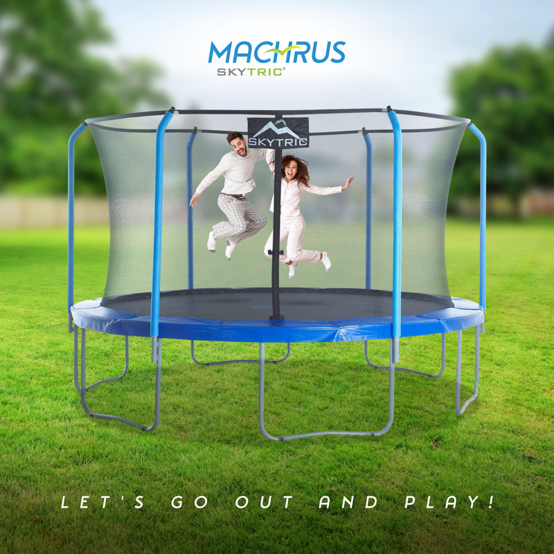 Ensemble de trampoline rond 13 pi avec cadre flexible haut de gamme Machrus Skytric