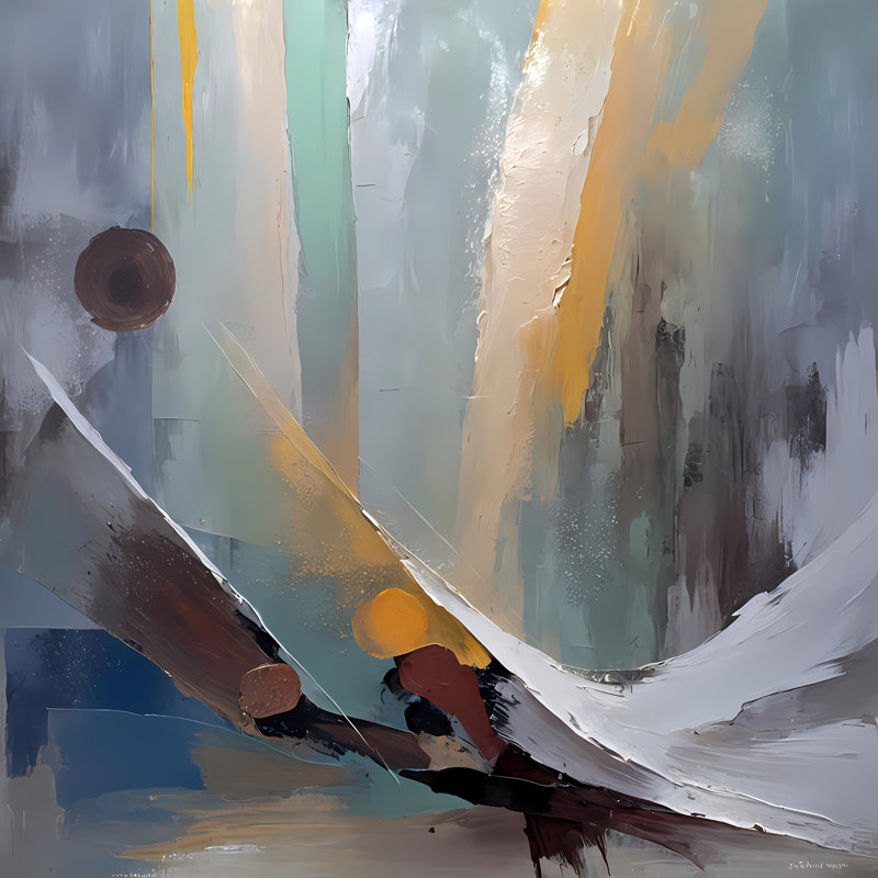Gravitational Pull, 36" H x 36" W