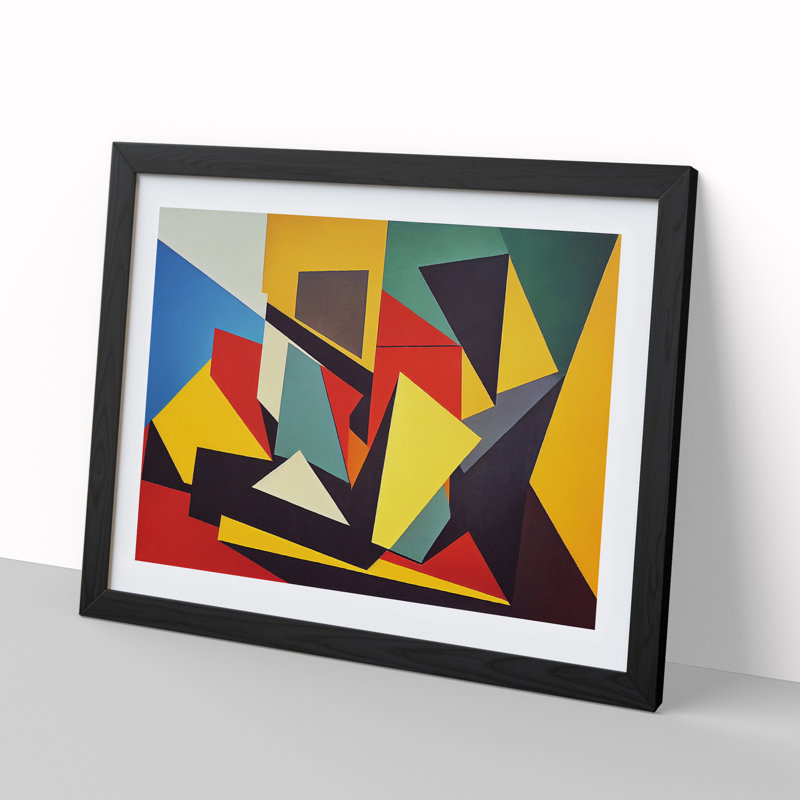 Shapes - Framed Print, Black Framed, 46cm H x 64cm W