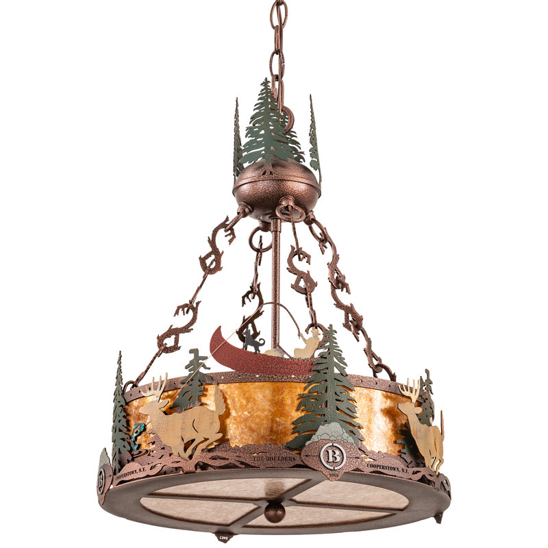 Rustic Lodge 3 - Light Chandelier