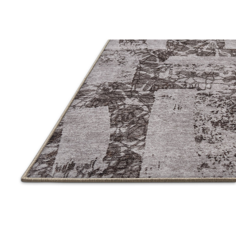 Abstract Indoor Rug, Rectangle 2' x 4'