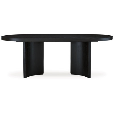 Beverlyn Oval Solid Wood Base Dining Table