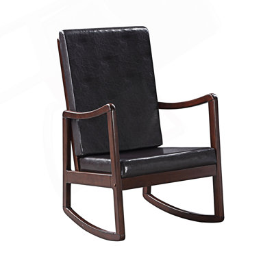 Faux Leather Rocking Chair