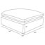 Canapé modulaire gris 6 pièces