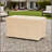 Rectangular Concrete Propane Fire Pit Table 50000 BTU For Outdoor Patio Garden Backyard