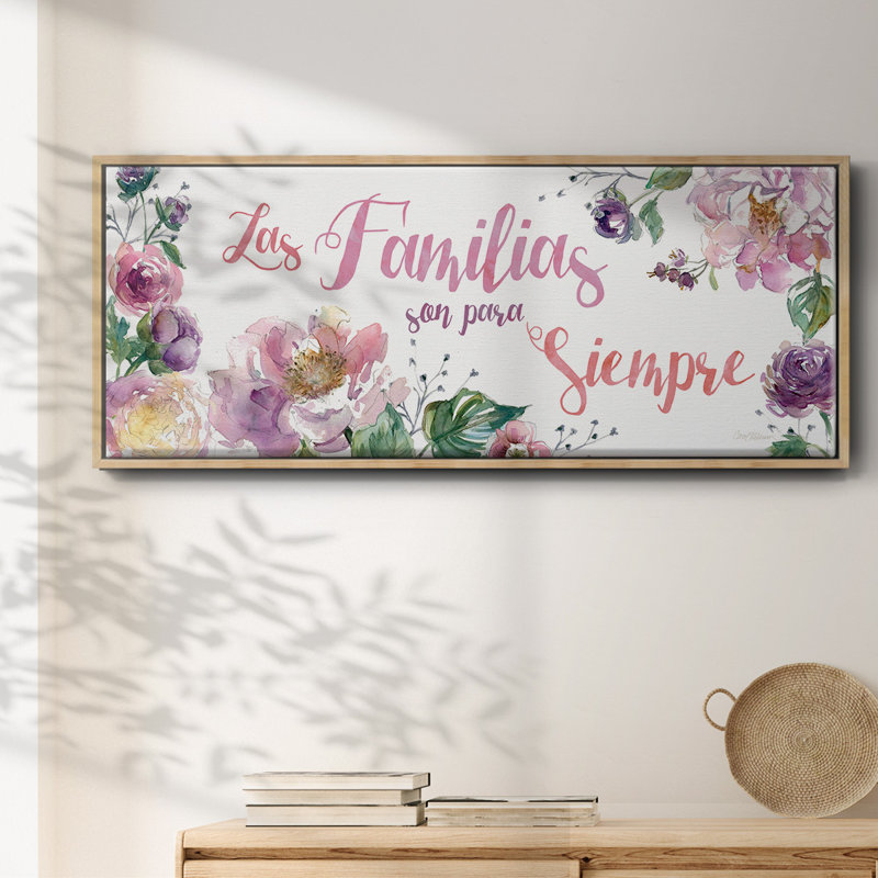 «Familyias Siempre», toile encadrée