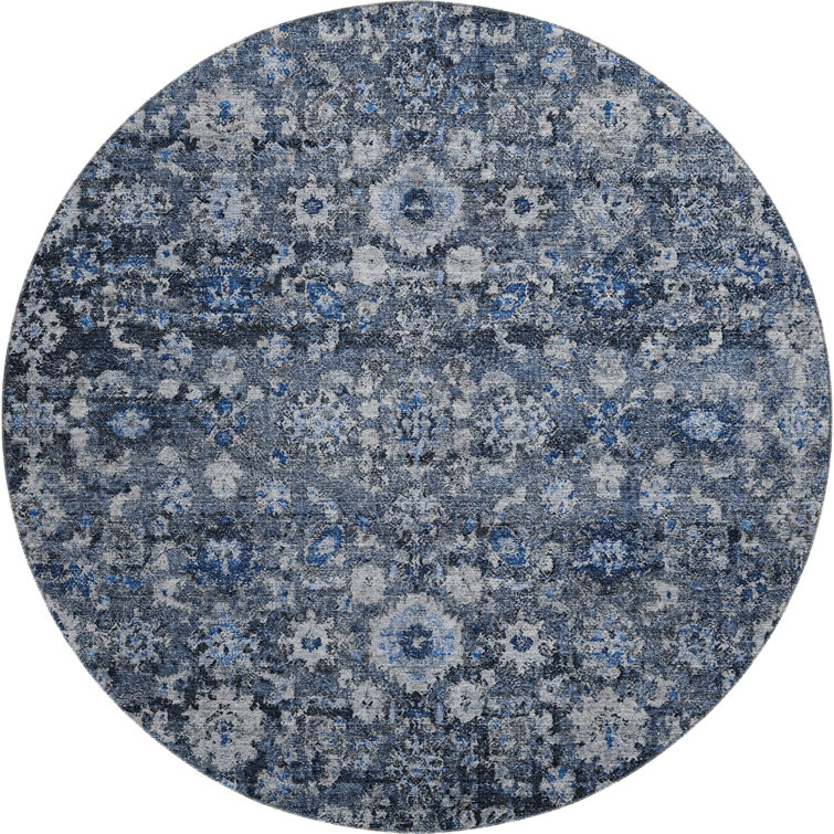 Premium Machine Washable Cerrito Blue Rug