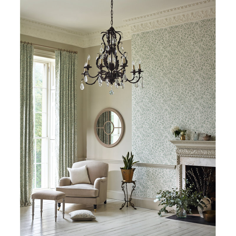 Osier Wallpaper, Rosewood/Sepia