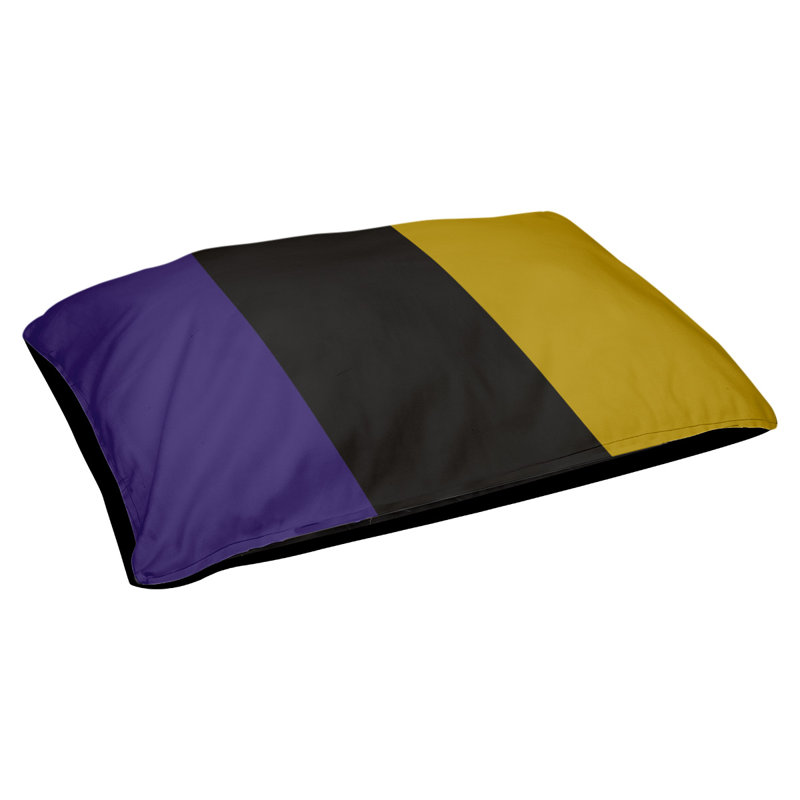 Coussin d'extérieur Toronto, Grand (l 50 po x P 40 po x H 7 po), Noir / rouge