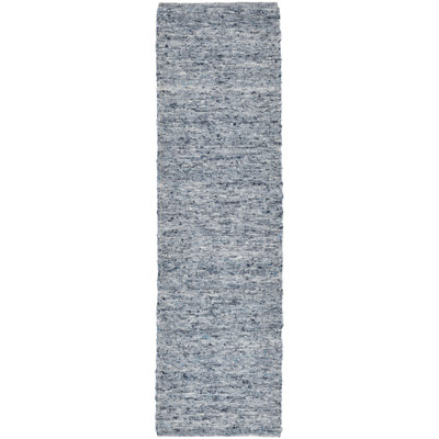 Wool Blue Area Rug