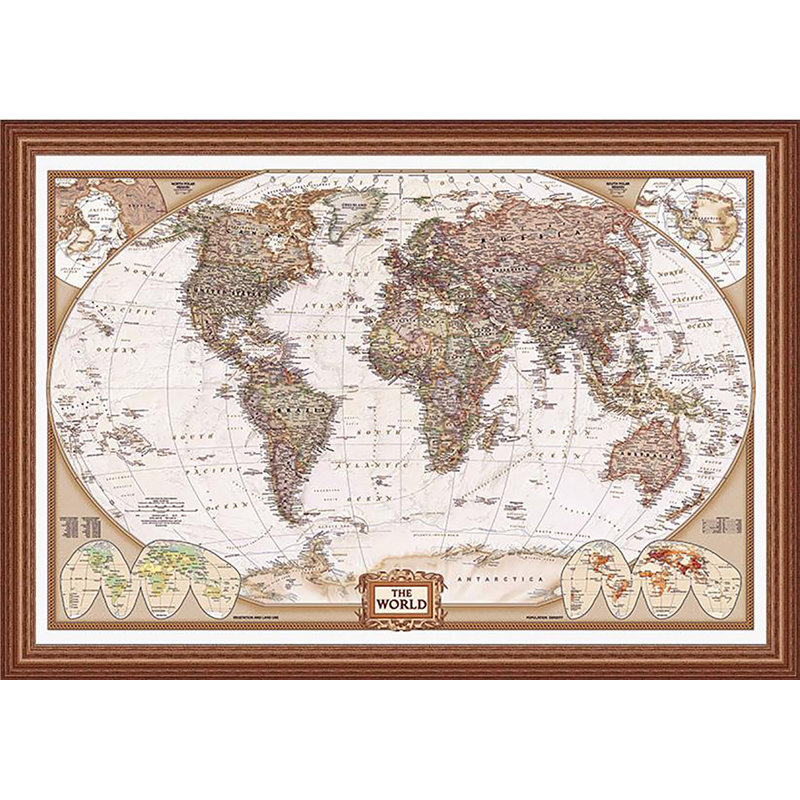 " National Geographic Map Executive Style "