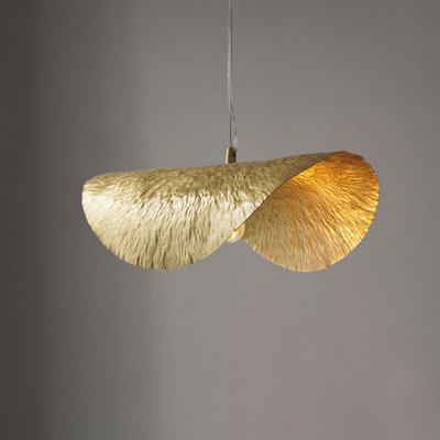 Retro 18" Handcrafted Brass Suspended Pendant Light