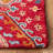 Hand Tufted Wool/Cotton Southwestern Rug in Red/Gold-1785461134