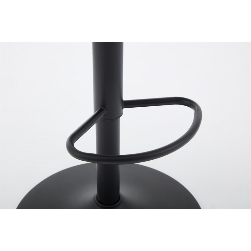 Ensemble de 2 tabourets de bar en polyuréthane, Noir