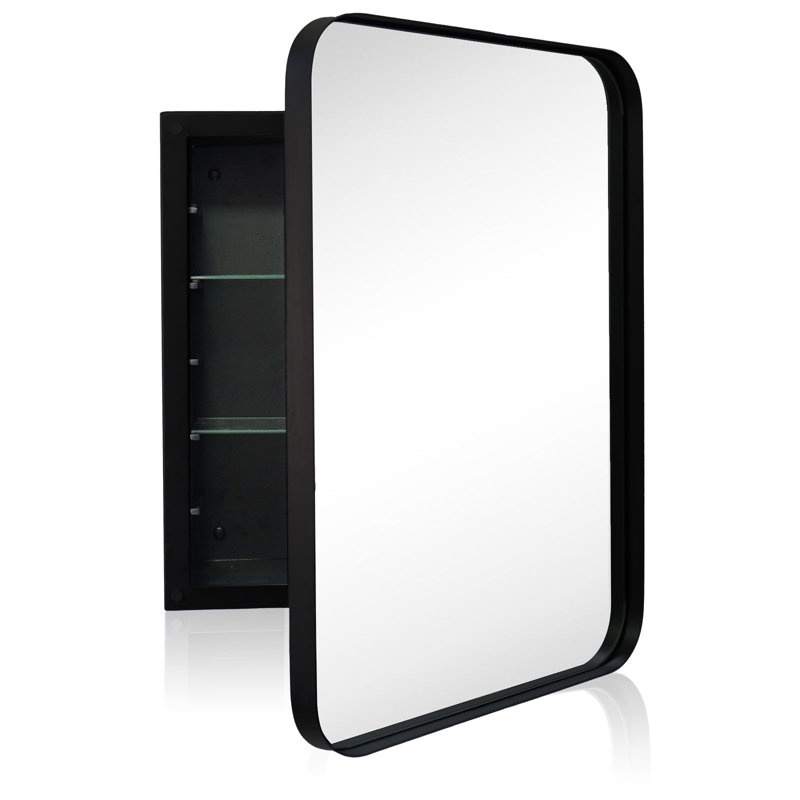 Armoire à pharmacie encadrée avec miroir et 3 tablettes l 27,95 po H 22,44 po suédois
