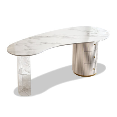 Italian Minimalist Sintered Stone Desk
