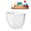 Baignoire autoportante de 63 po avec drain interne Streamline-101412805