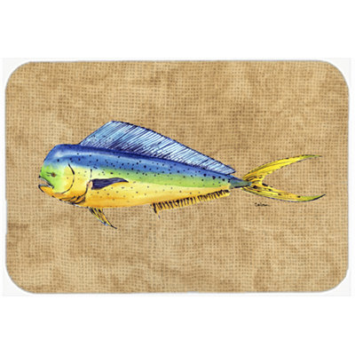 Dolphin Mahi Mahi Glass Cutting Board
