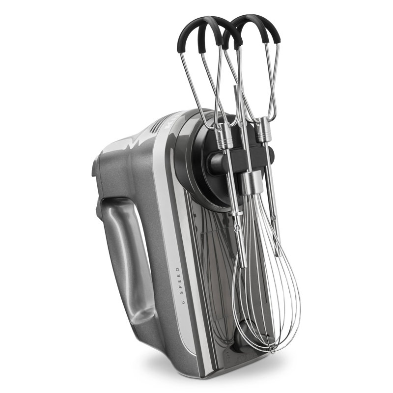 Batteur à main à 6 vitesses KitchenAid, Contour argenté