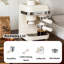 Machine à café expresso et américain semi-automatique compacte pour la maison, avec broyeur intégré