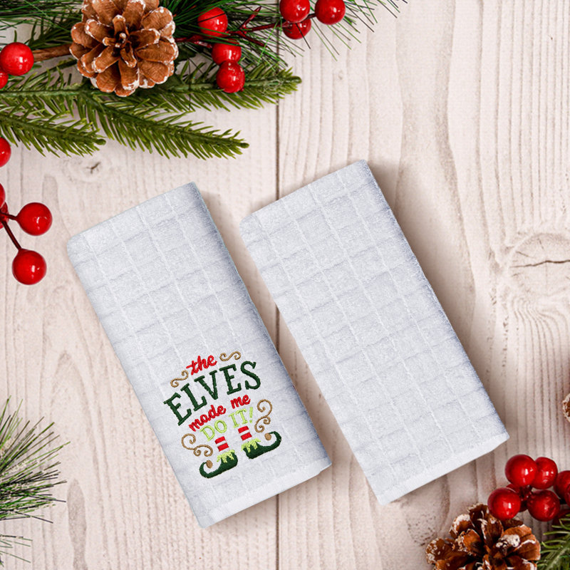 Cotton Embroidered Kitchen Towel Linen Set