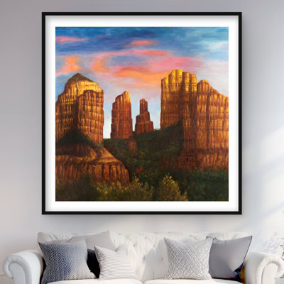 Cathédrale, impression de l'Arizona | Décoration intérieure encadrée