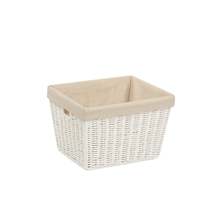 Wicker Basket with Removable Liner, White Shower caddy portable Cesto ropa  sucia infantil Bracelet rack wall Picknick basket Stu - AliExpress