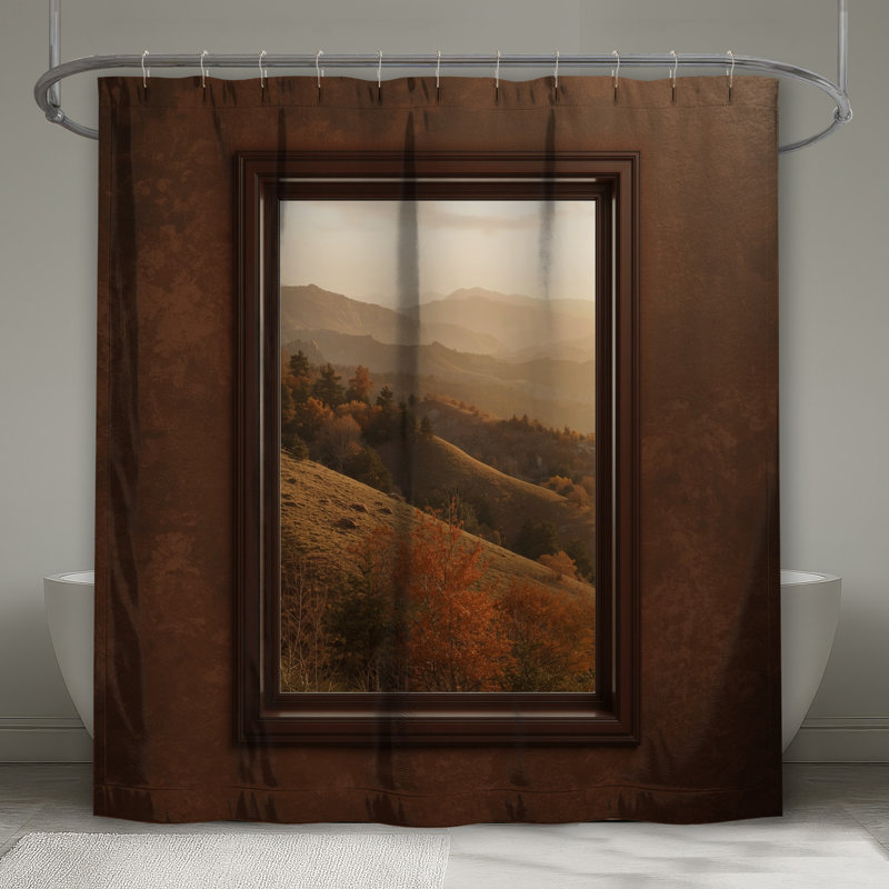 Rideaux de douche Mountain Landscape, L 70 po x H 84 po