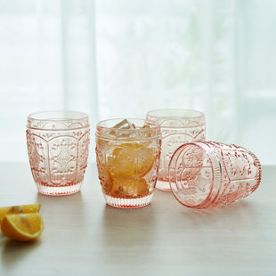 Fitz and Floyd Organic Band Highball Glasses - Set of 4