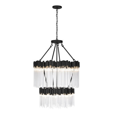 Matrix 14-Light 2-Tier Chandelier - Havana Gold