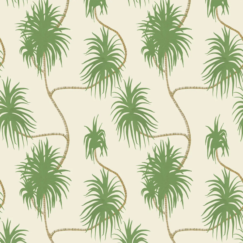 Dragon Tree - Wallpaper, Taupe, Peel & Stick