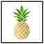 Fruits ananas - impression d'art graphique-51272560-51272559