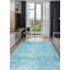 Tapis bleu foncé à transition de couleur 5 pi 3 po x 8 pi 7 po