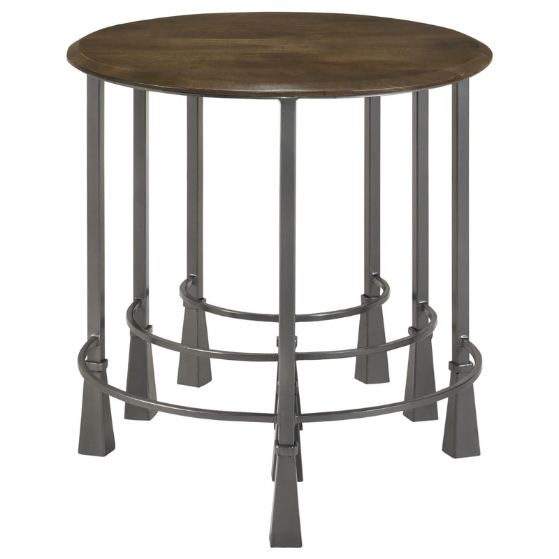 Table gigogne 3 pièces Natural and Gunmetal