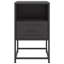 Ensemble de 2 tables de chevet vidaXL en acier noir 14,2 po x 15,4 po x 23,8 po-1547031725