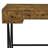 Rustic Nutmeg 2-Piece Computer Desk And Bookcase