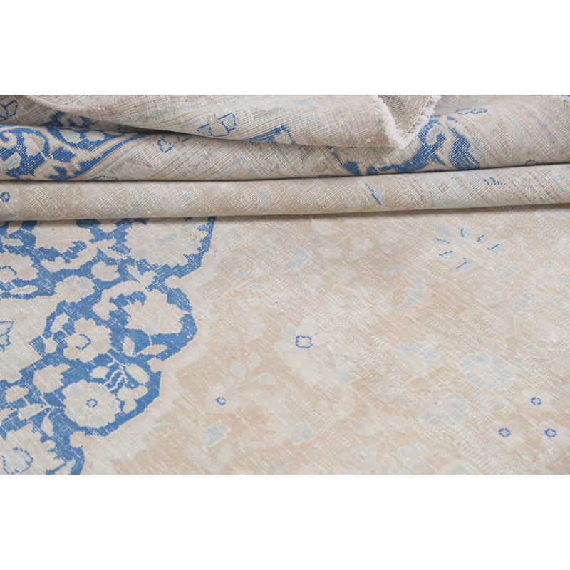 Muted Distressed  Traditional Area Rug 7x9