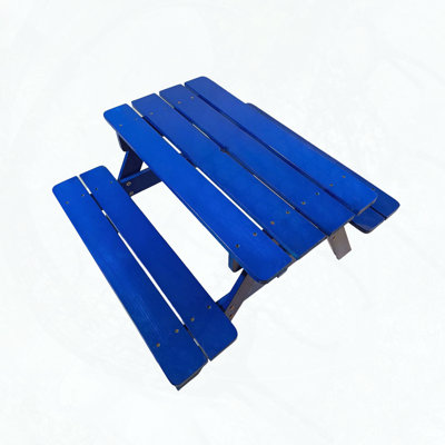 Ensemble de table de salle à manger et de chaises en bois massif pour enfants