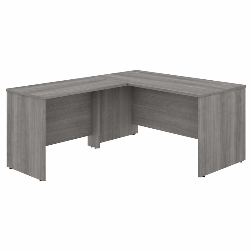Studio C L Shaped Desk with Return, 29.84" H x 71.70" W x 71.02" D, Platinum Gray