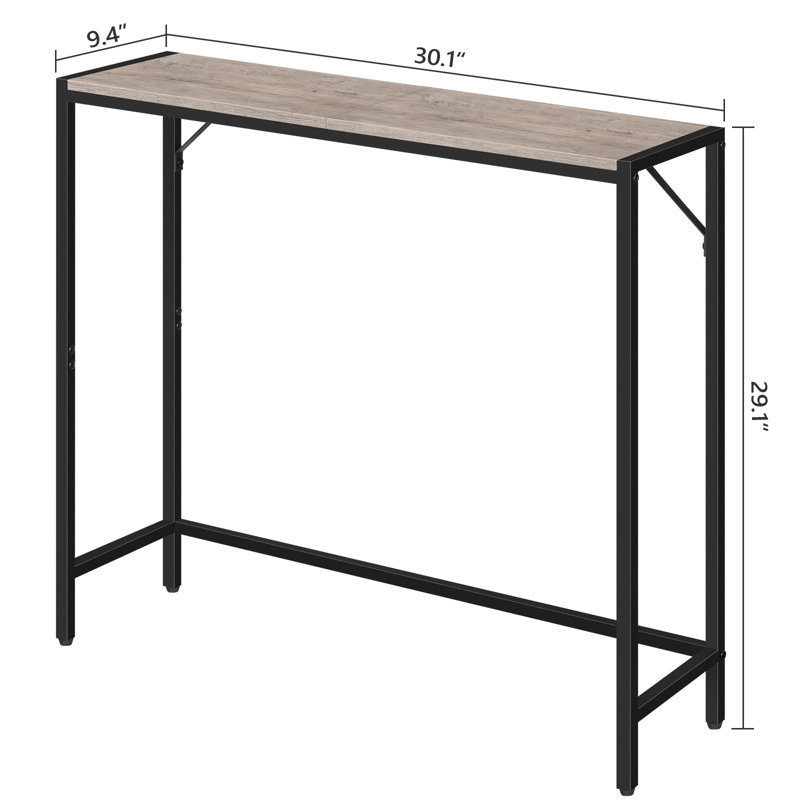 Cheverly 30.1'' Console Table, Gray