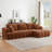 Modular Chenille L-Shape Sectional Sofa-118692000-118691998