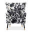 Upholstered Accent Chair With Footstool