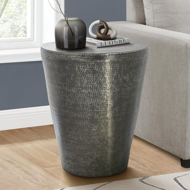 Table de bout Darragh 22, Argent argent